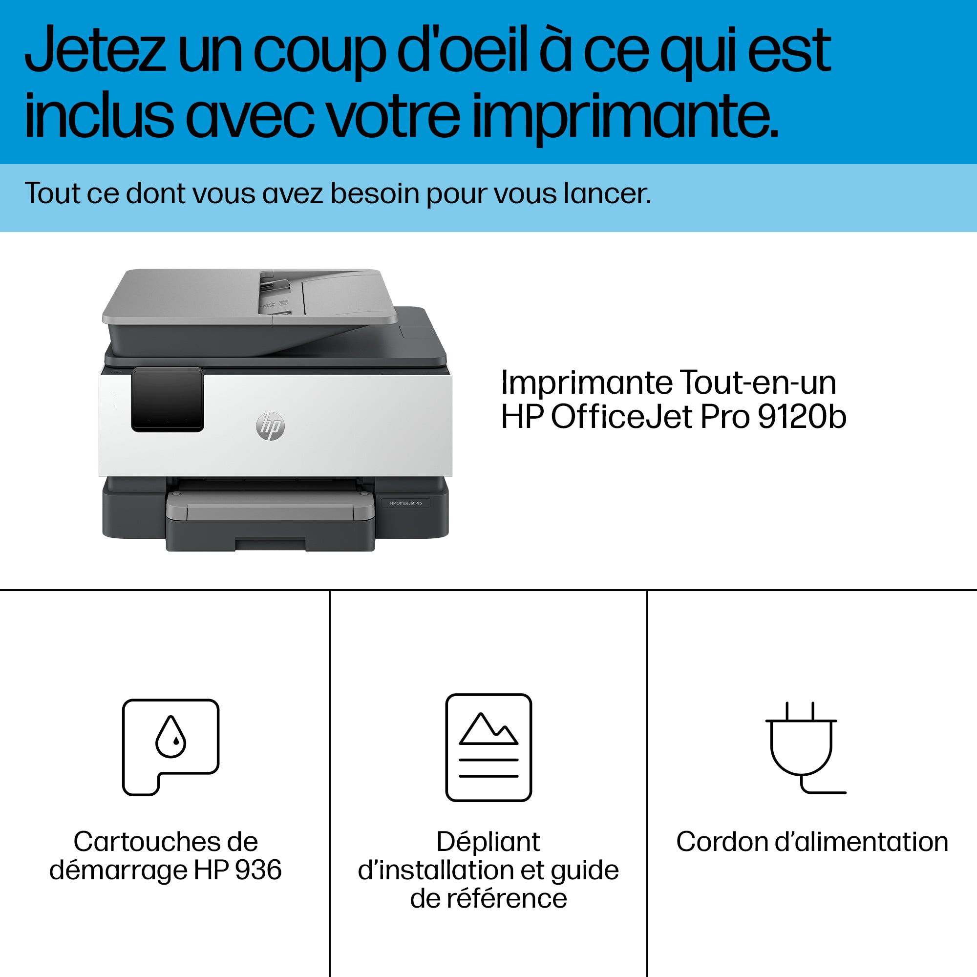 HP OfficeJet Pro 9120b AiO Printer A jet d'encre thermique A4 4800 x 1200 DPI 20 ppm Wifi