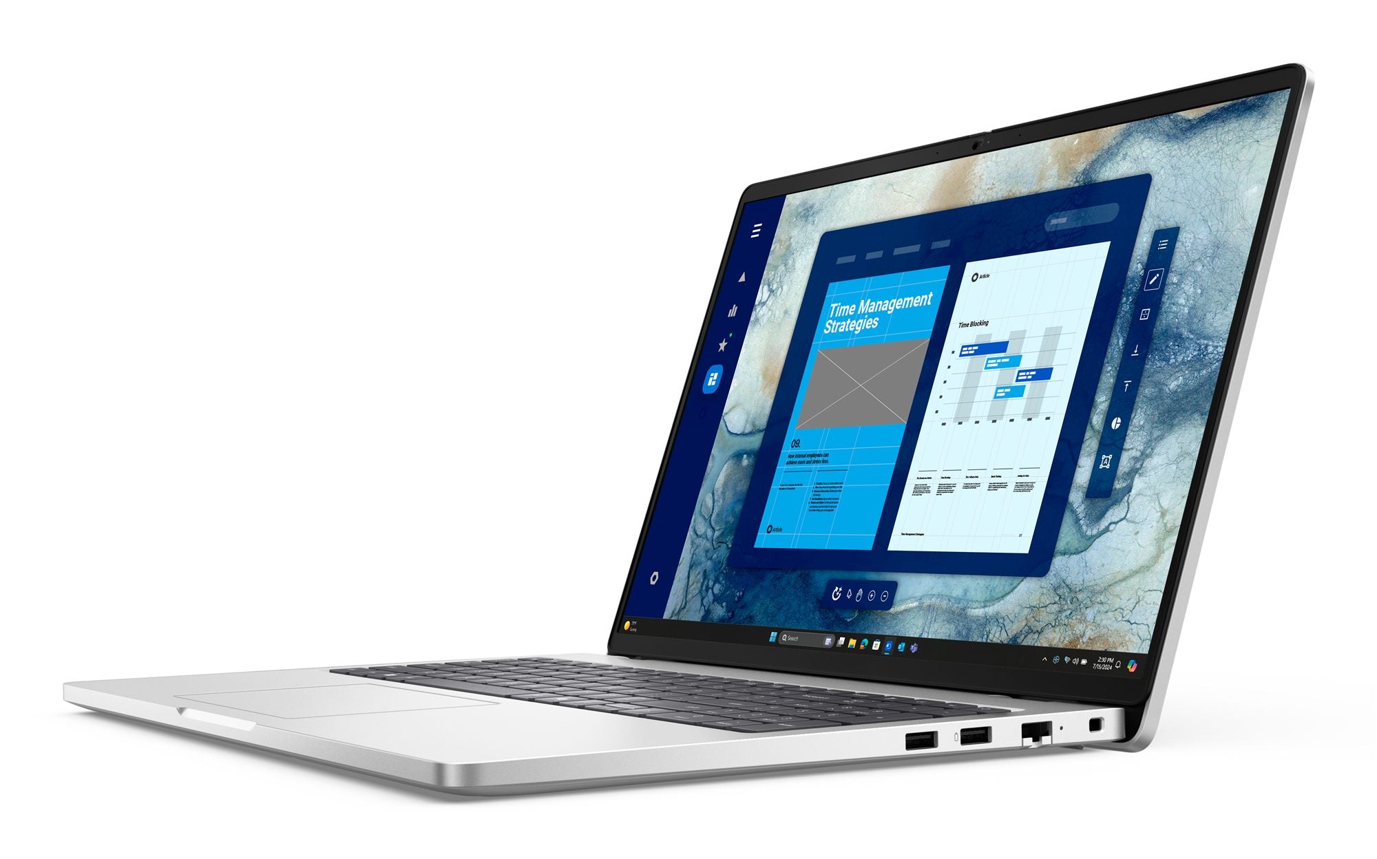 DELL Pro 16 PC16250 Intel Core Ultra 7 265U Ordinateur portable 40,6 cm (16") Full HD+ 16 Go DDR5-SDRAM 512 Go SSD Wi-Fi 6E (802.11ax) Windows 11 Pro Platine, A