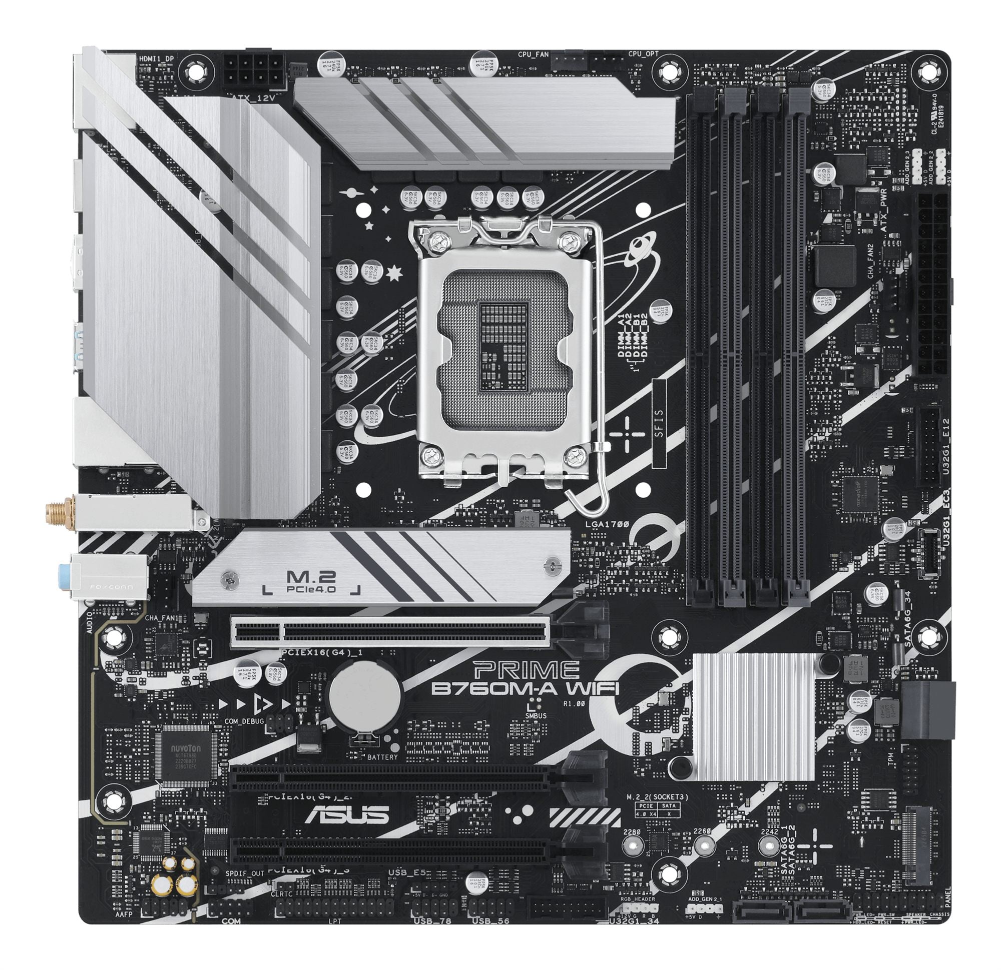 ASUS PRIME B760M-A WIFI LGA 1700 4xDDR5 microATX 4xSATA MB 2xHDMI 1xDP 2xM.2