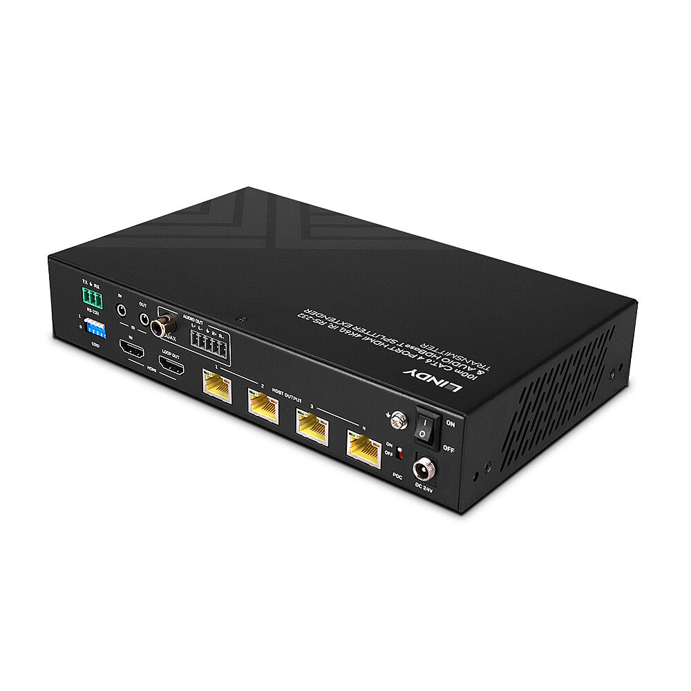 LINDY 100m Cat.6 4 Port HDMI 4K60 HDBT Splitter Extender