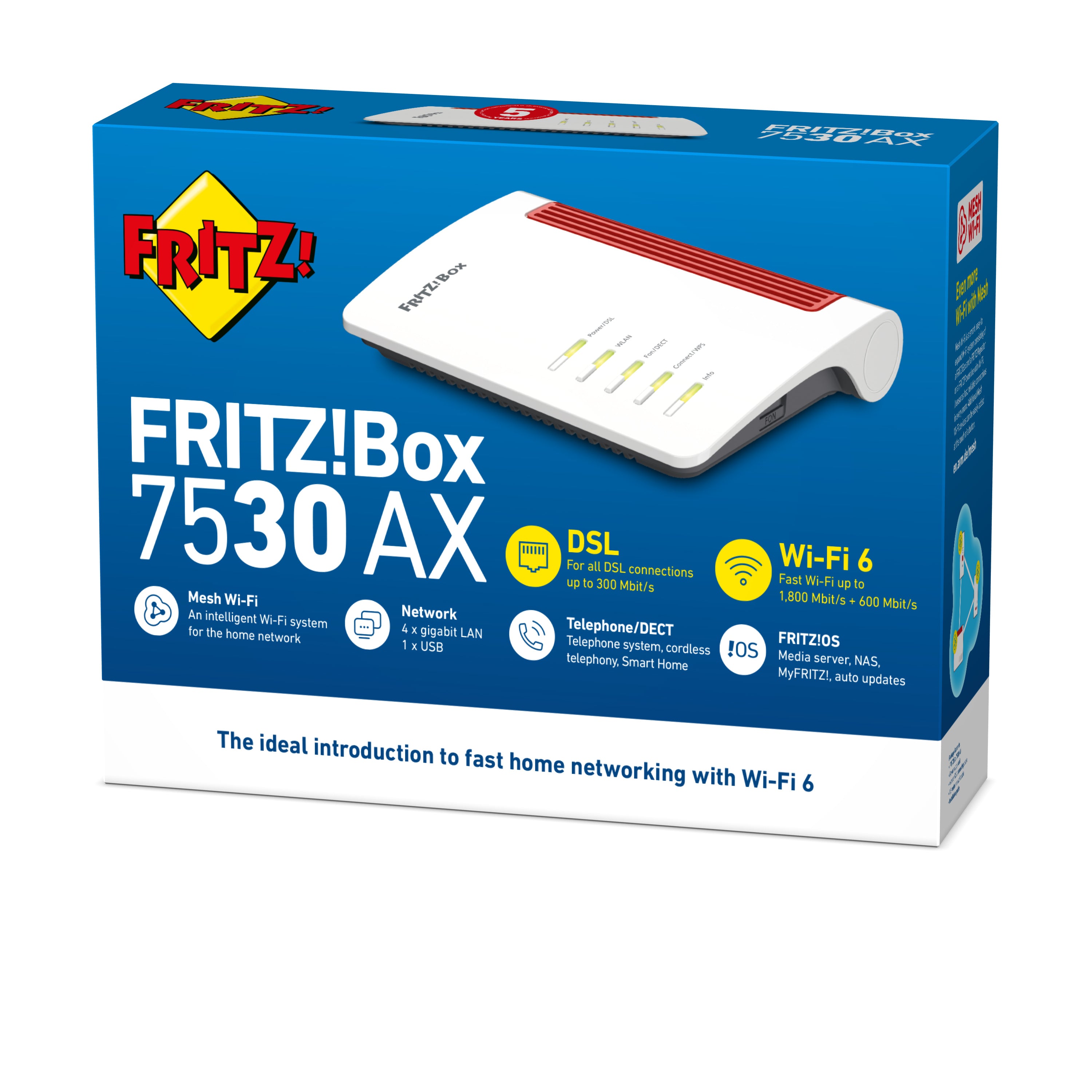 Router Fritz! 20002944 Blanc Rojo/Blanco