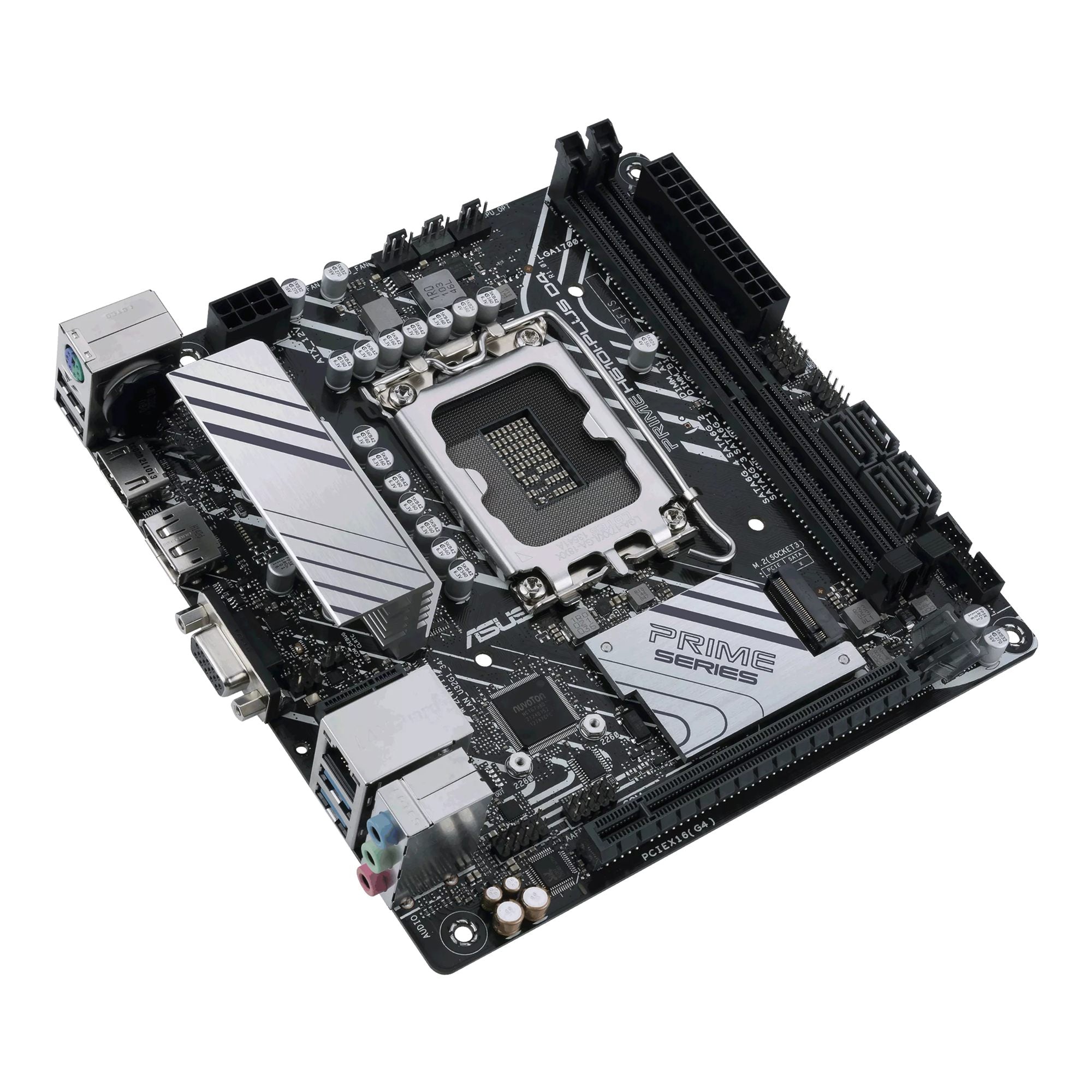 ASUS PRIME H610I-PLUS D4-CSM Intel H610 LGA 1700 2DDR4 1xPCIe 4.0/3.0 x16 1xM.2 4xSATA 6Gb/s 4xUSB 3.2 Mini ITX MB
