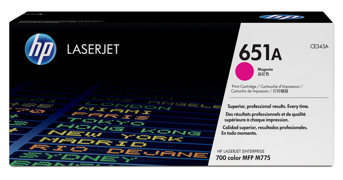 HP 651A original Toner cartridge CE343A magenta standard capacity 16.000 pages 1-pack