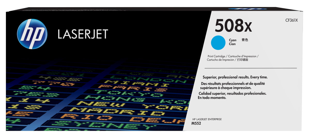 HP 508X original Toner cartridge CF361X cyan 9.500 pages high capacity