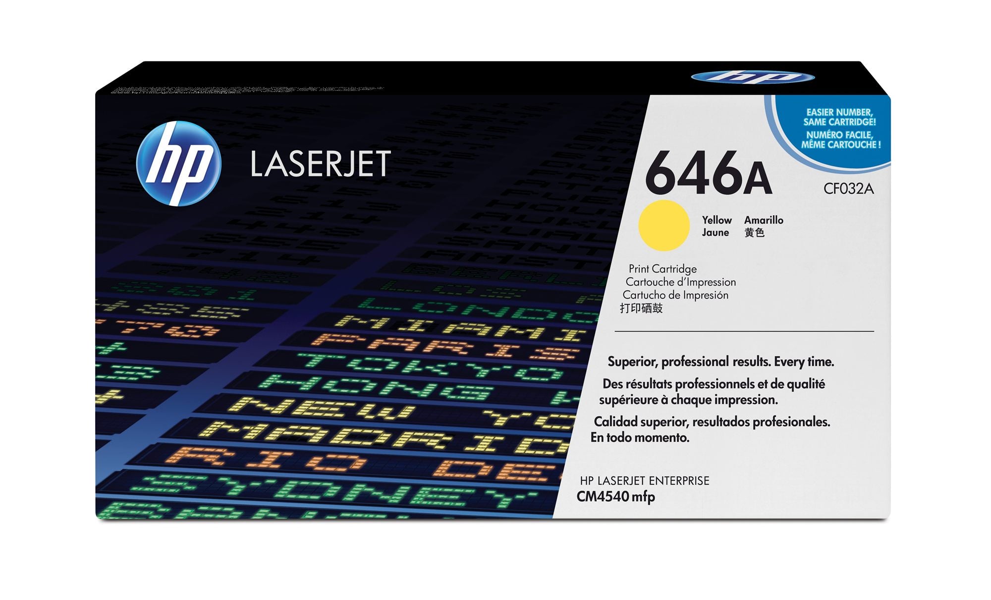 HP 646A toner LaserJet jaune authentique