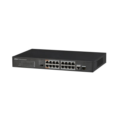 DAHUA- Switch 16 ports PoE budget 135 W - DH-PFS3117-16ET-13