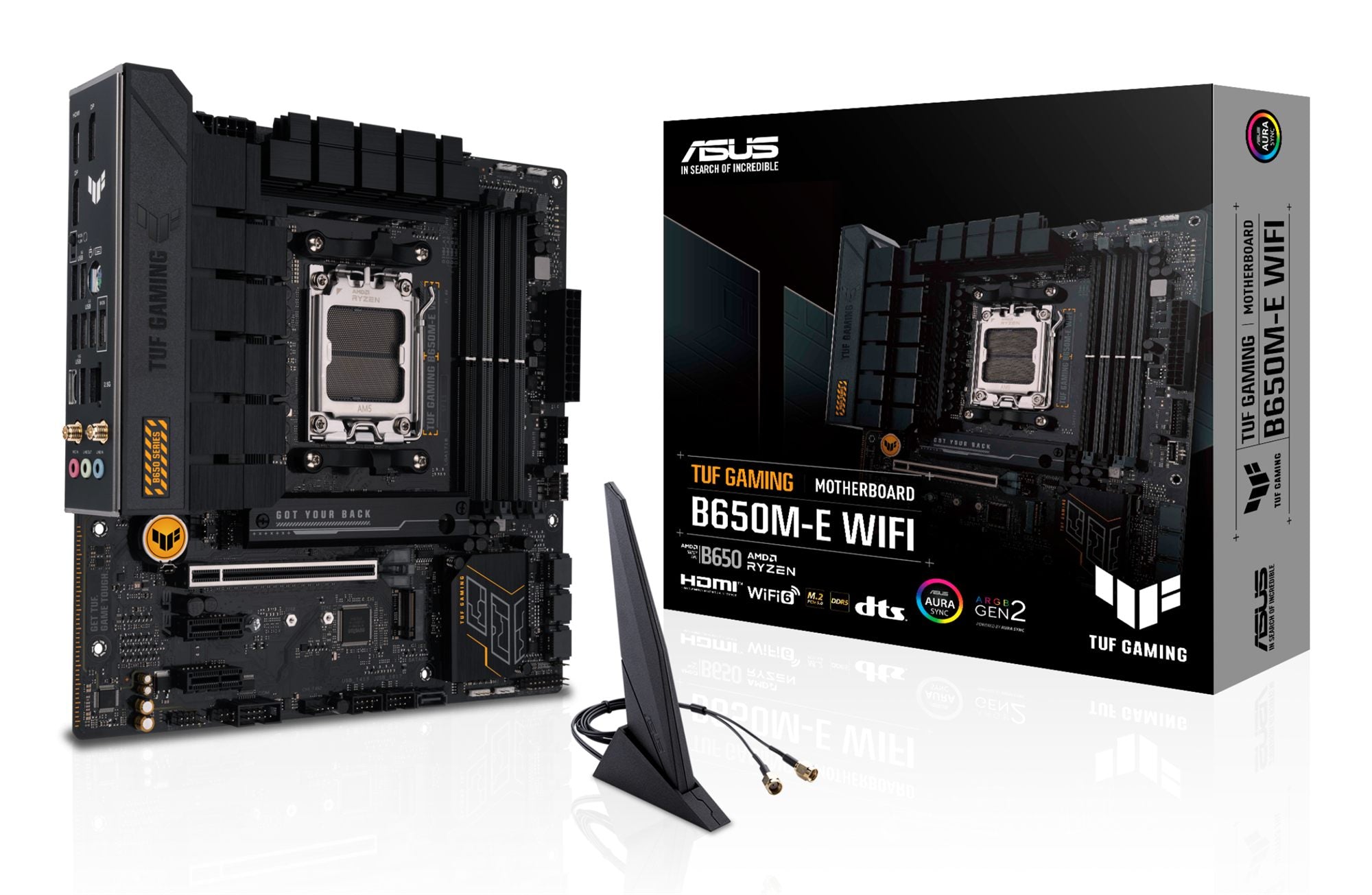 ASUS TUF GAMING B650M-E WIFI AM5 4xDDR5 mATX MB 4xSATA 2xM.2