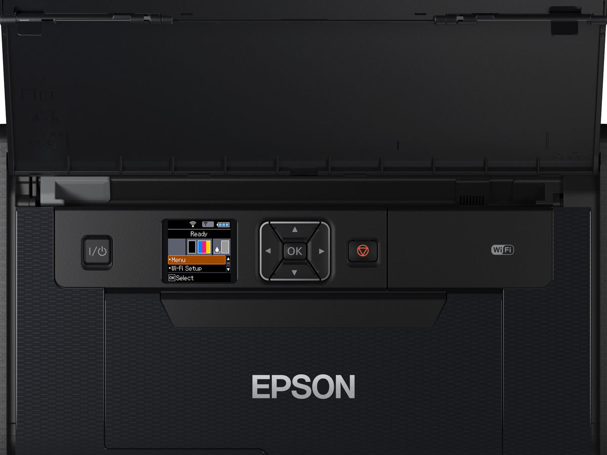 EPSON WorkForce WF-110W Printer colour ink-jet A4 5760x1440dpi 7ppm mono/4ppm colour capacity 20 sheets USB 2.0 Wi-Fi