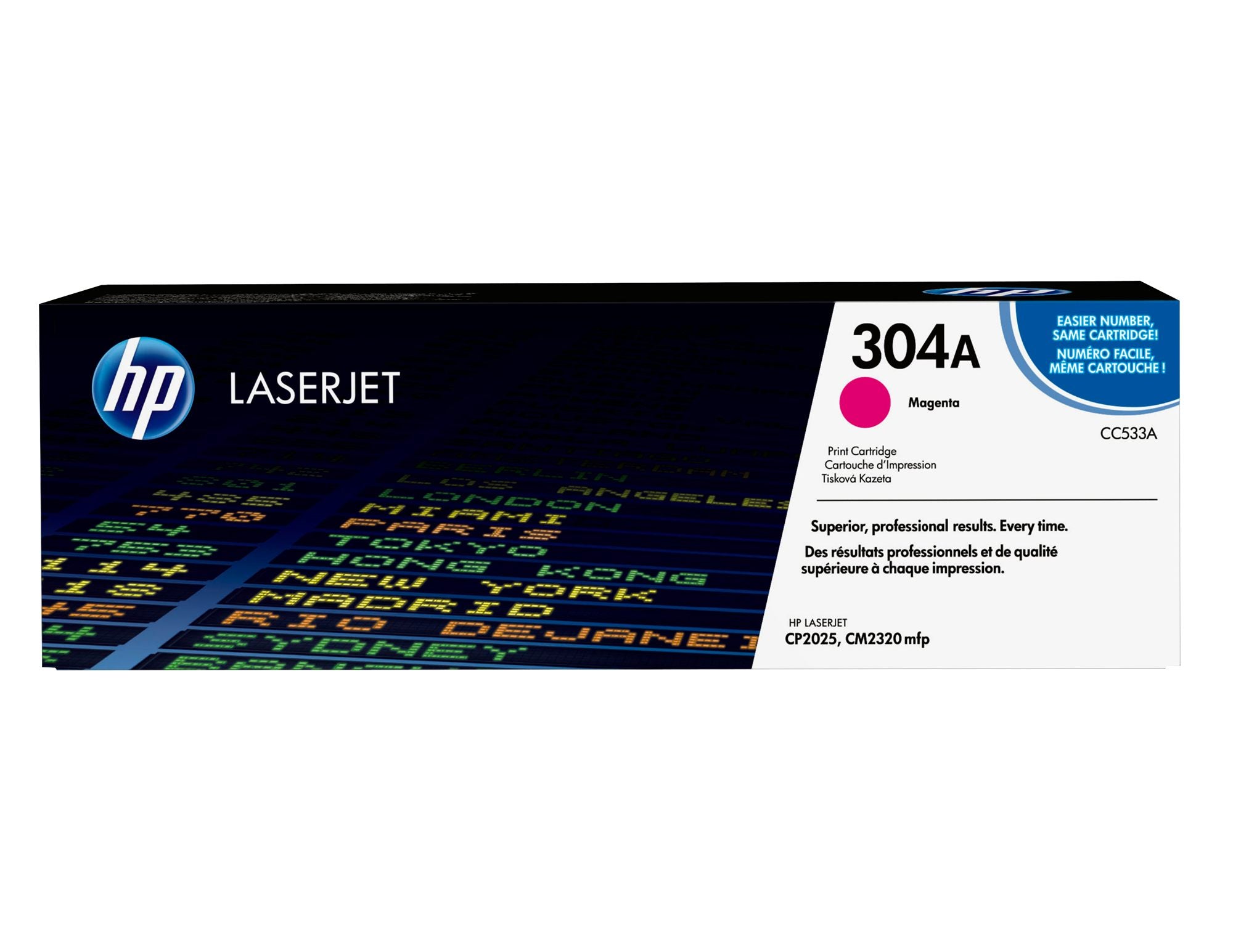 HP 304A original Colour LaserJet Toner cartridge CC533A magenta standard capacity 2.800 pages 1-pack ColorSphere