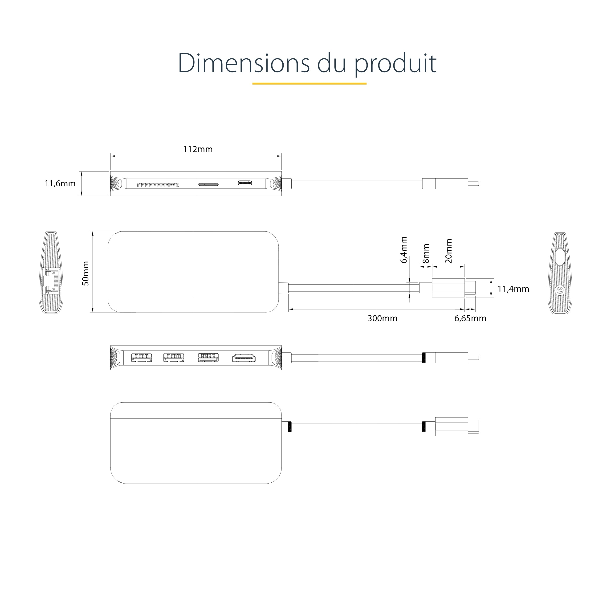 USB C Multiport Adpt 4K 60Hz HDMI PD