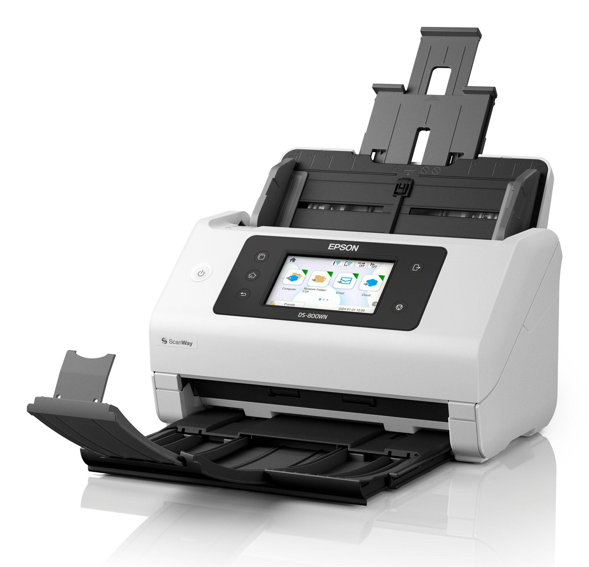 EPSON Scanner A4 network and Wifi autonome compatible with Open Platform 50ppm/100ipm feeder 100 sheets
