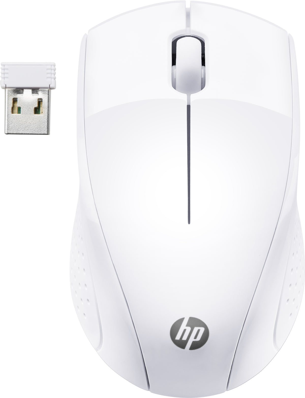 HP 220 - Souris sans fil 2.4 GHz - 3 boutons - Blanc neige