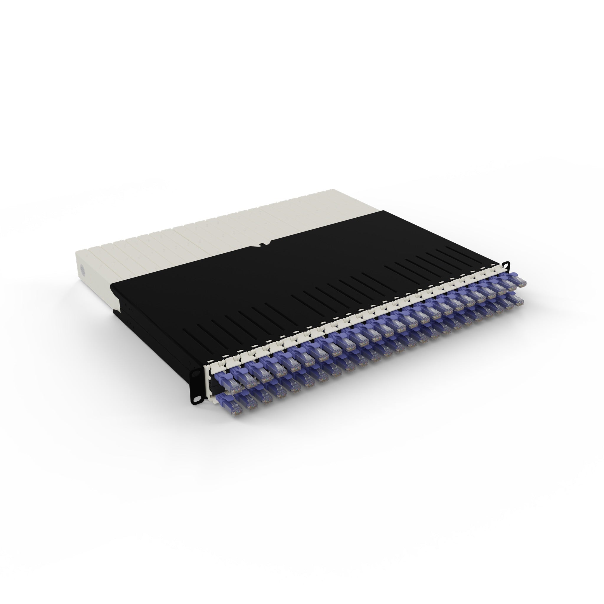 PATCHBOX ONE 24x CAT6A UTP VIOLET 0,8 m 8U