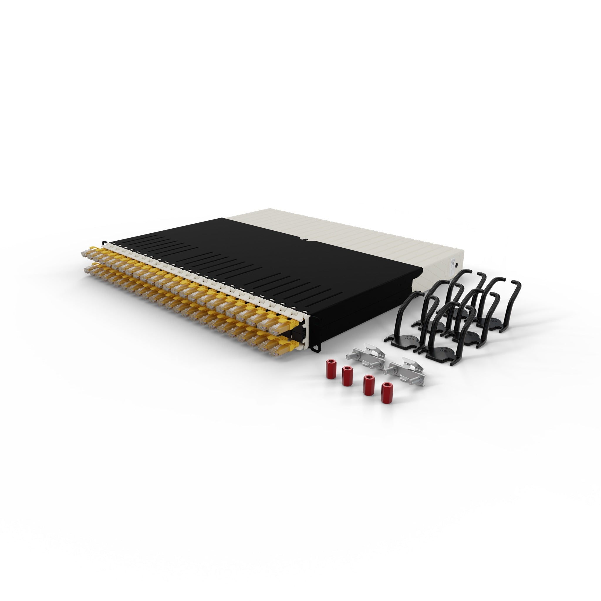 PATCHBOX ONE 24x CAT6A UTP JAUNE 0,8 m 8U