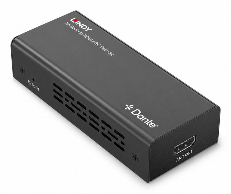 LINDY Décodeur 2ch Dante vers HDMI ARC