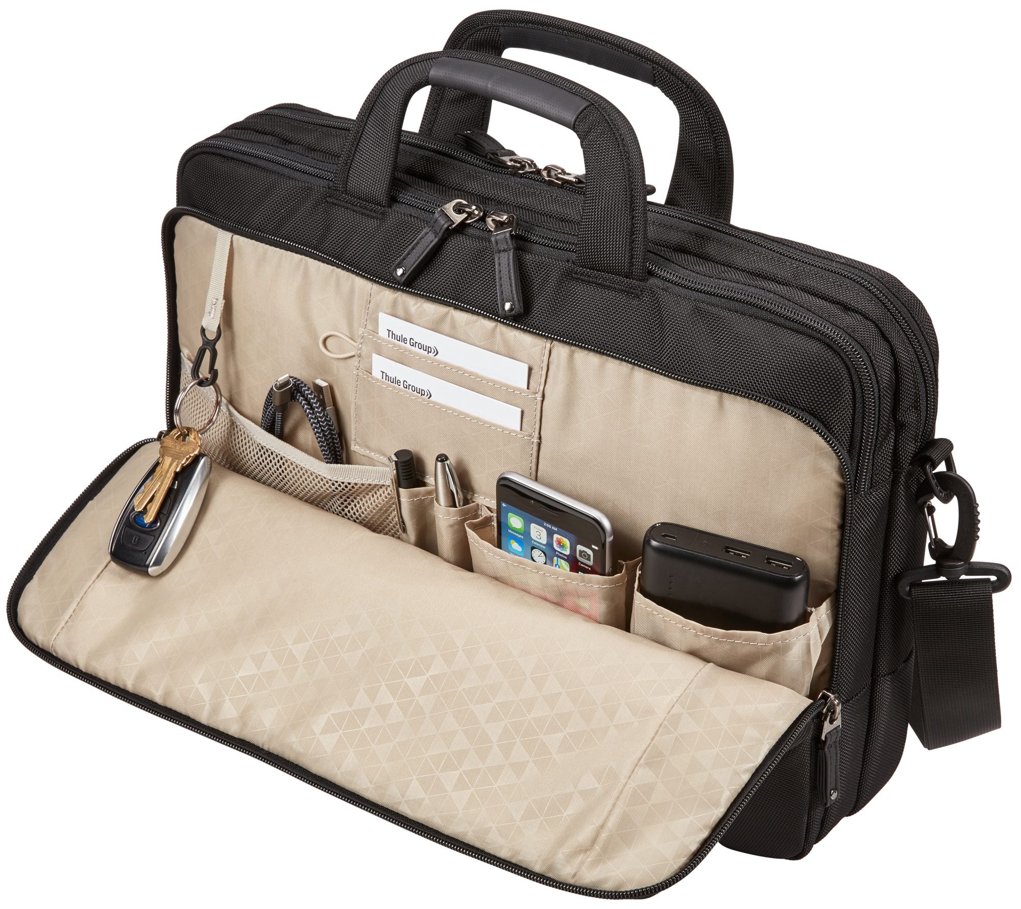 CASE LOG Notion 14" Slim Briefcase Black