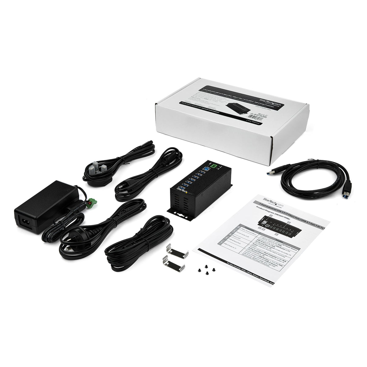 Hub industriale USB 3.0 a 7 porte USB 3