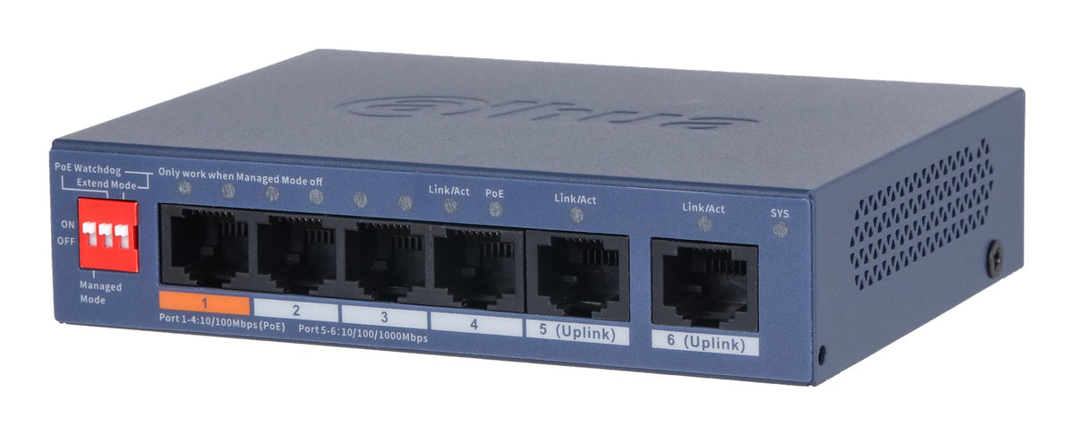 Dahua CS4006-4ET2GT-60 Commutateur PoE géré Fastethernet