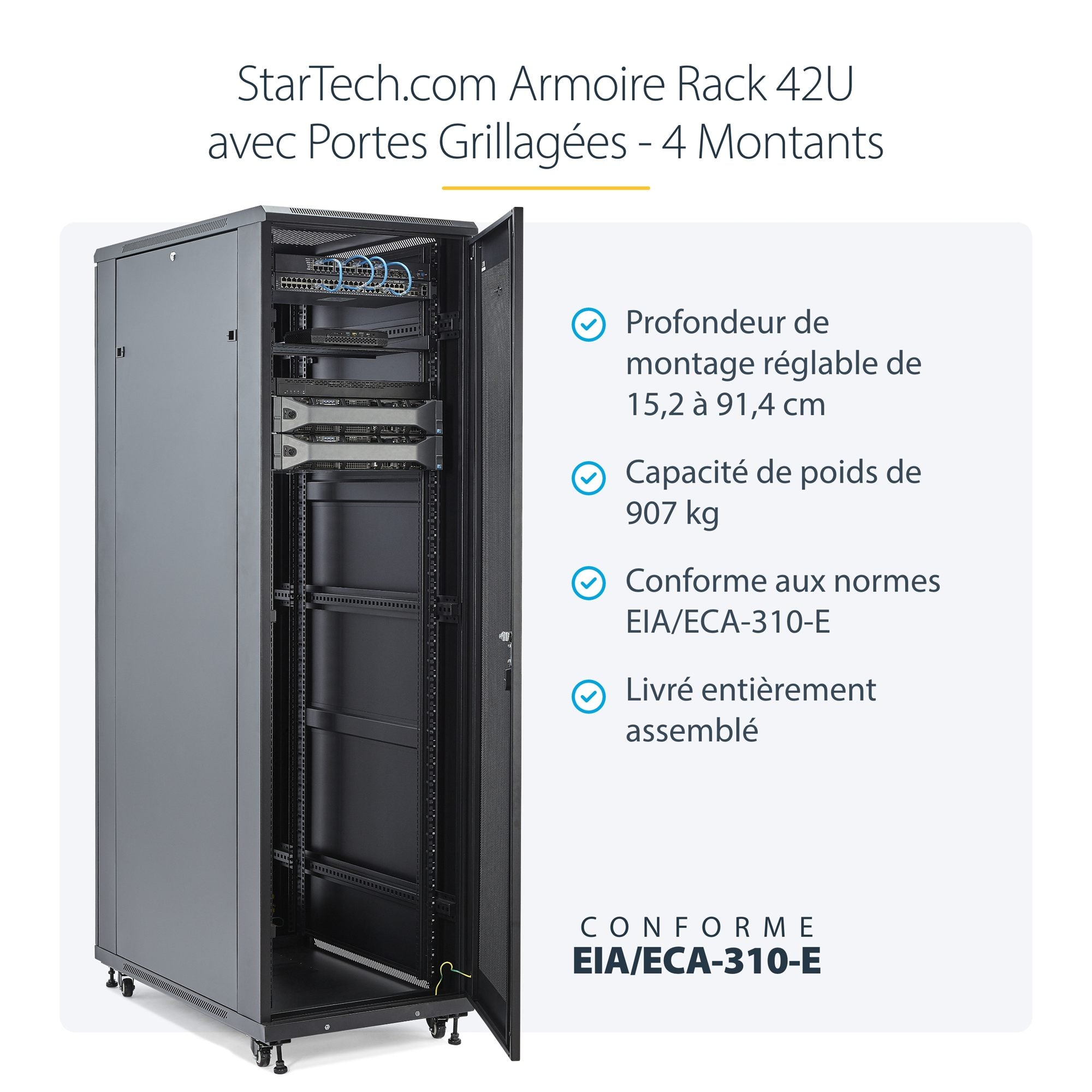 Server Rack Cabinet - 42U 36in Deep