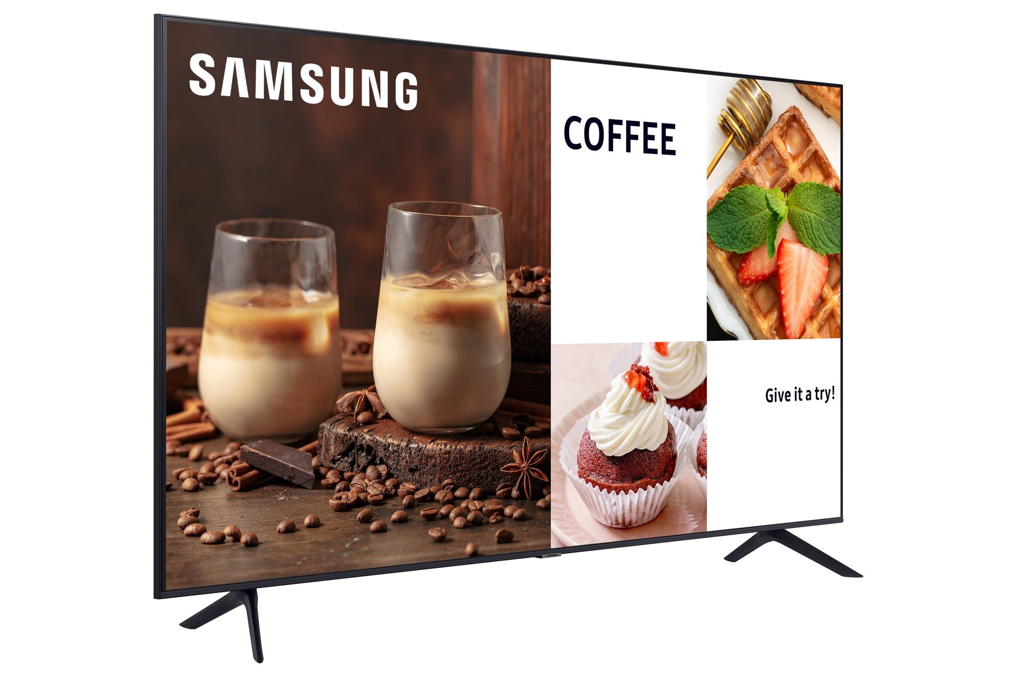 "Samsung LH55BECHLGUXEN affichage de messages Panneau plat de signalisation numérique 139,7 cm (55"") LED Wifi 4K Ultra HD Noir Intégré dans le processeur Tizen"