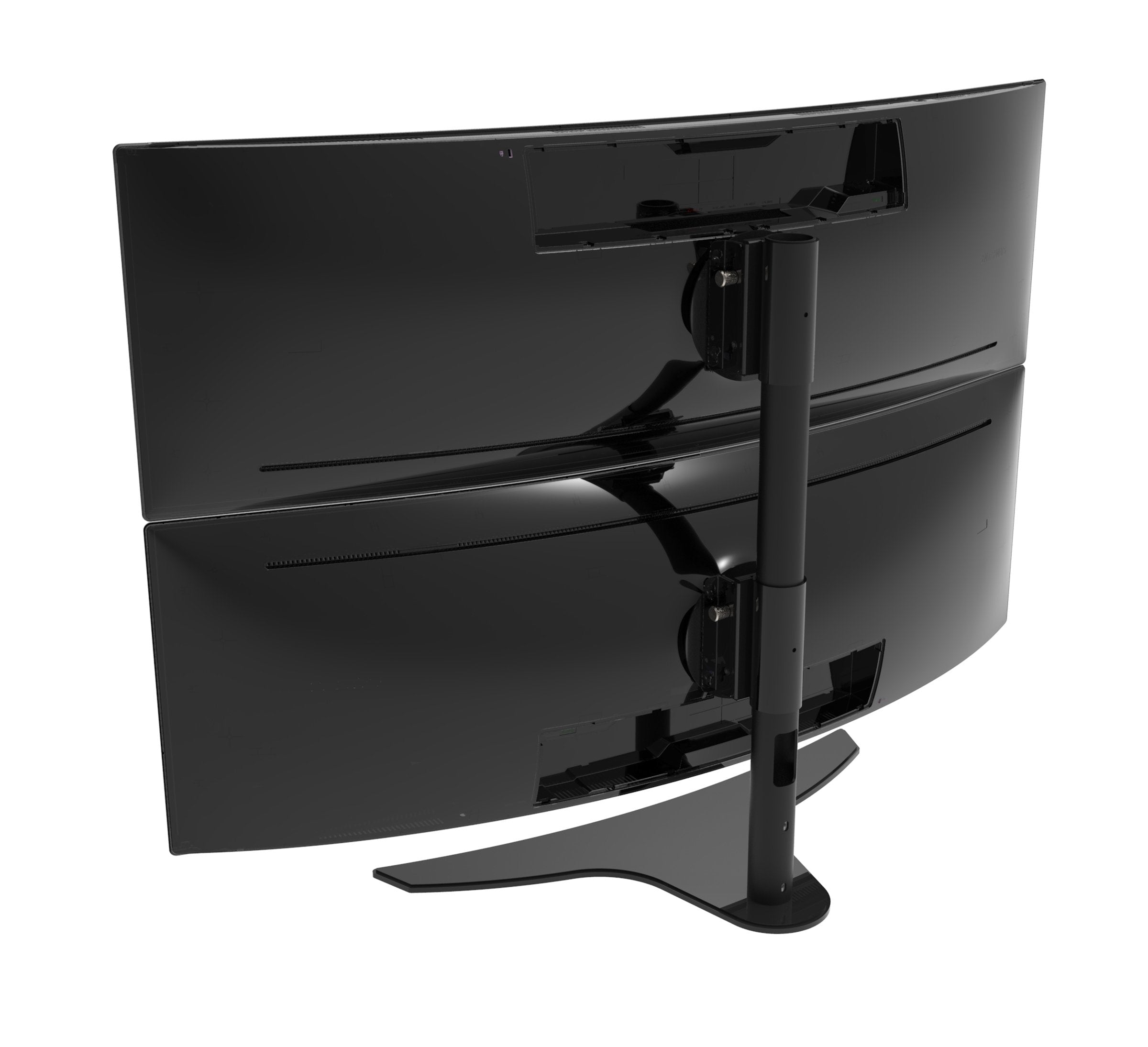 Peerless 1x2 Desktop Stand for 43in to 49in Black