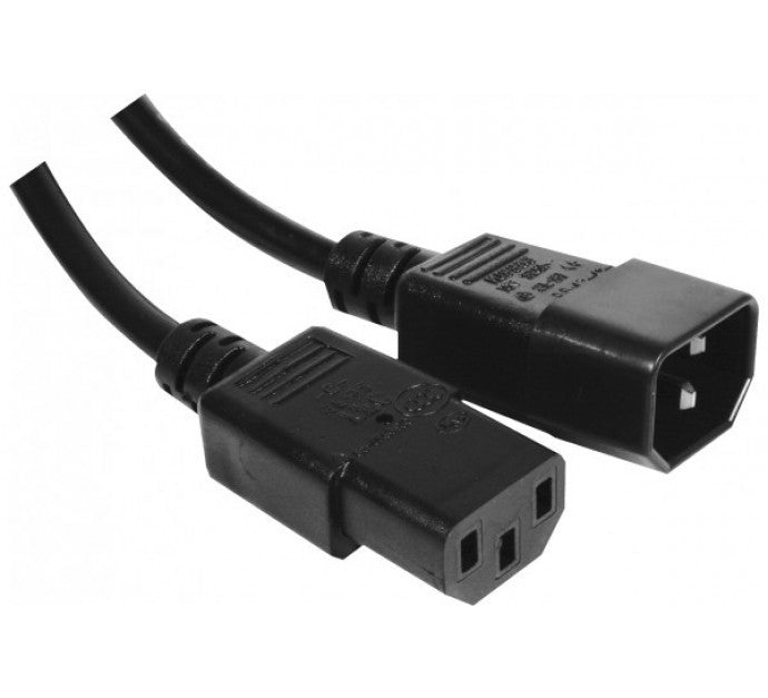 Rallonge d alimentation C14 / C13 noire - 0,6 m