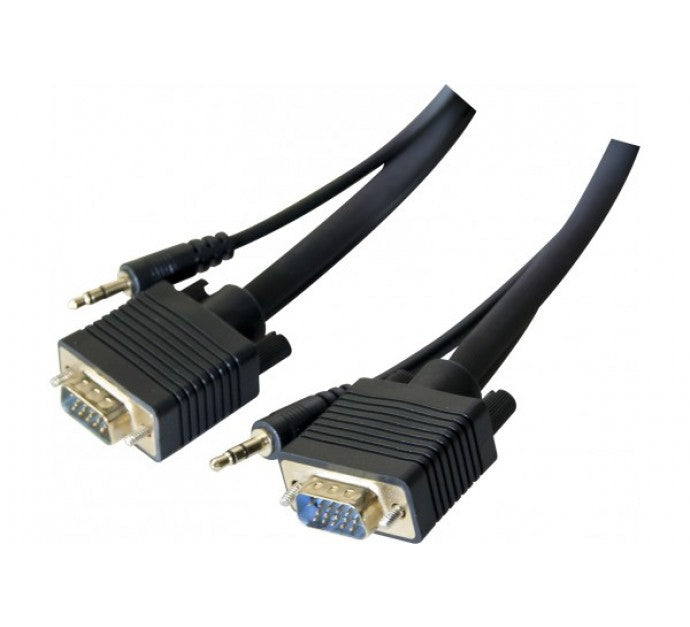 Cordon écran  svga + audio - 20 m