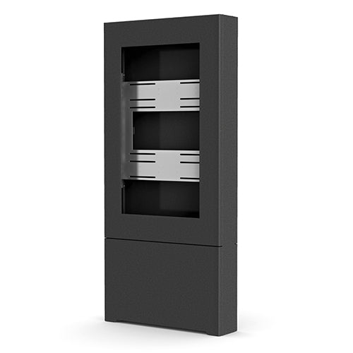 Chief 40in Postrait, Impact series Bolt Down Kiosk, BLACK