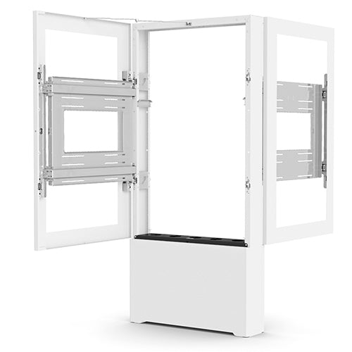 Chief Impact Floor Standing Kiosk â€“ B2B Portrait 55in White