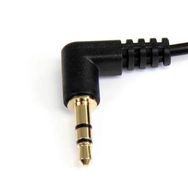 1ft 3.5mm Right Angle Stereo Audio Cable