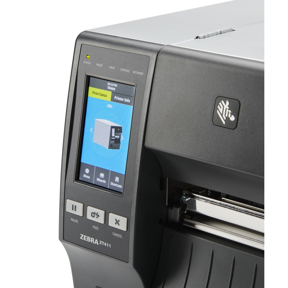 Zebra ZT411 imprimante pour étiquettes Transfert thermique 203 x 203 DPI 356 mm/sec Avec fil &sans fil Ethernet/LAN Bluetooth