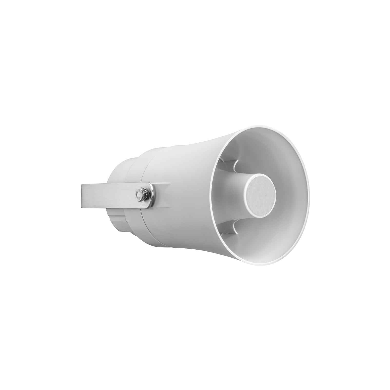 Biamp EN 54 Series -  EN 54-24 certified, powerful horn speaker equipped with a compression driver and a multi tap 100 volt transformer (1.25-2.5-5-10 watts) and a power selector switch to 20 ohms.