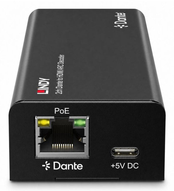 LINDY Décodeur 2ch Dante vers HDMI ARC