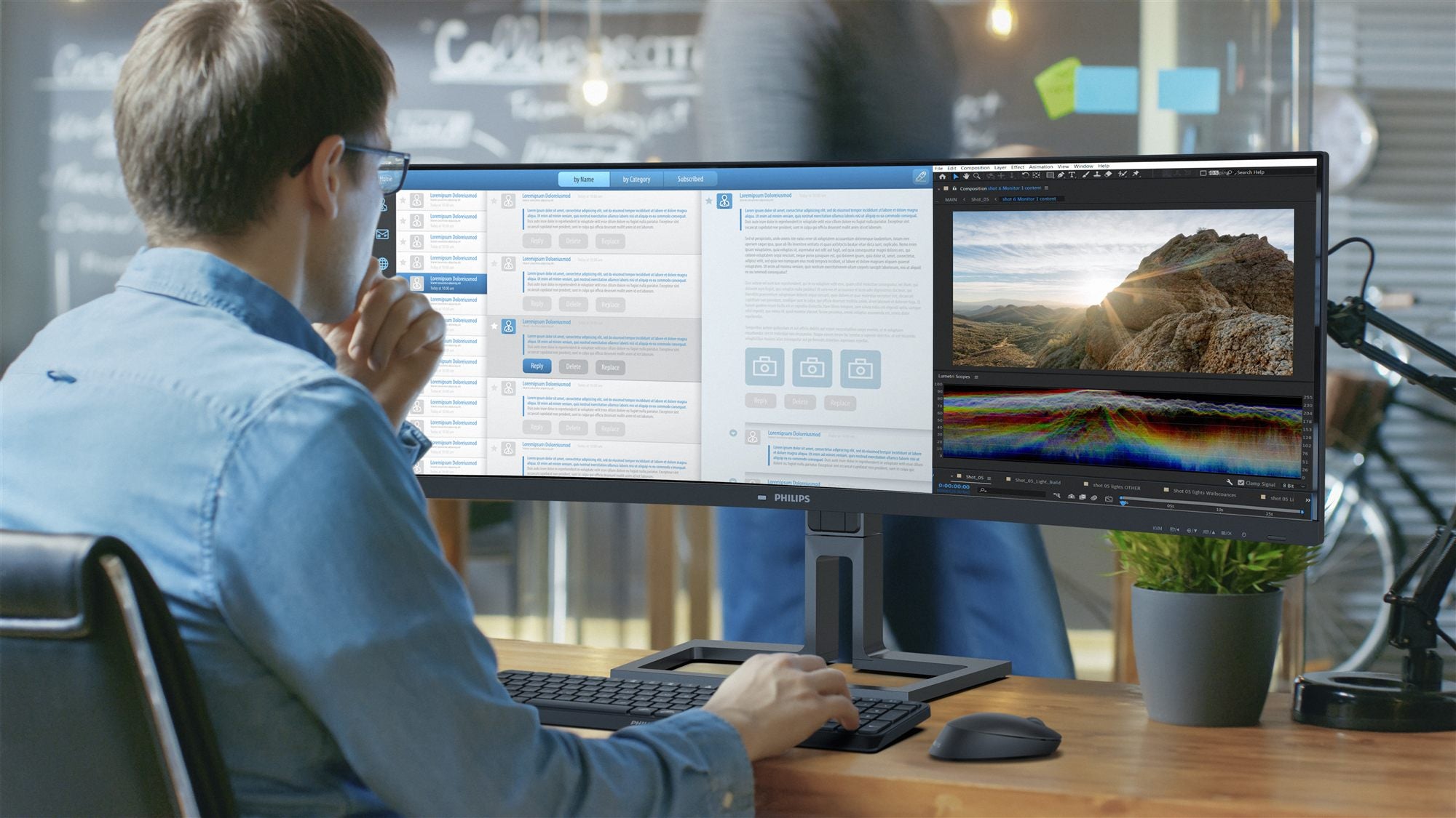 PHILIPS 45B1U6900C/00 44.5p 5120x1440 VA Curved Monitor
