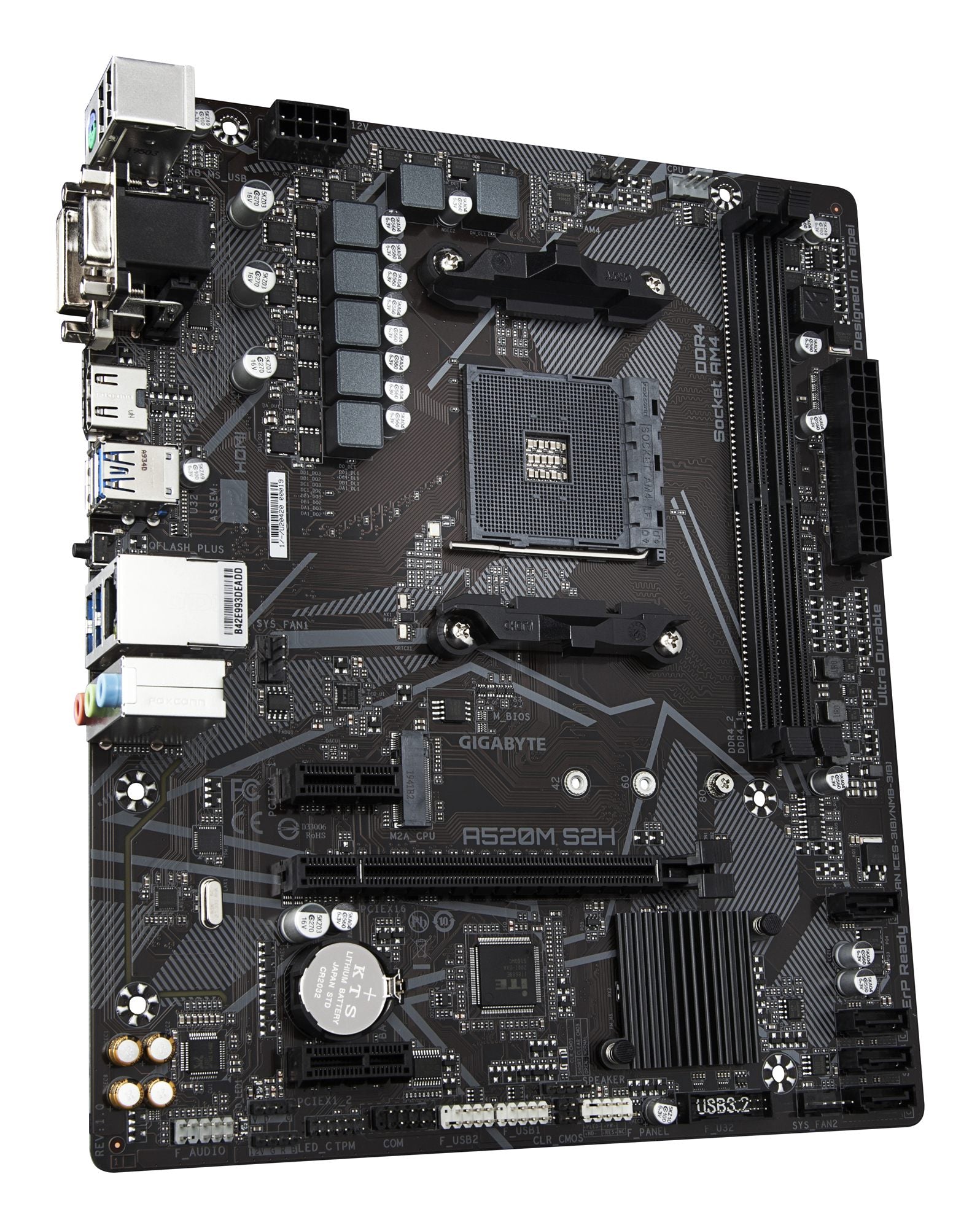 GIGABYTE A520M S2H carte mere AMD A520 Emplacement AM4 micro ATX