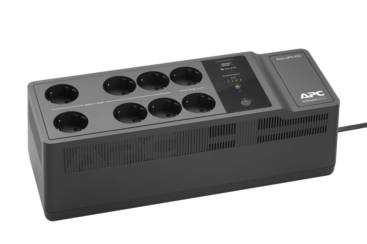 APC Back-UPS BE650G2-GR UPS AC 230V 400Watt 650VA output connectors 8 Black
