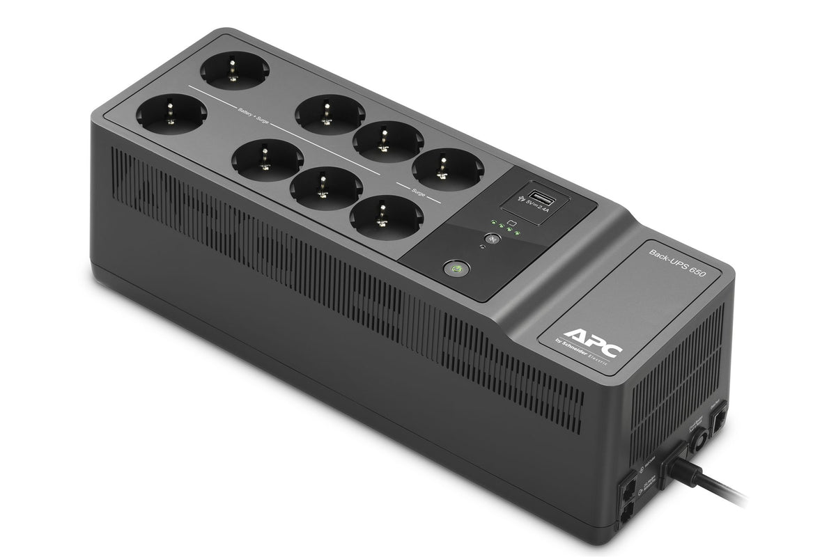 APC Back-UPS BE650G2-GR UPS AC 230V 400Watt 650VA output connectors 8 Black