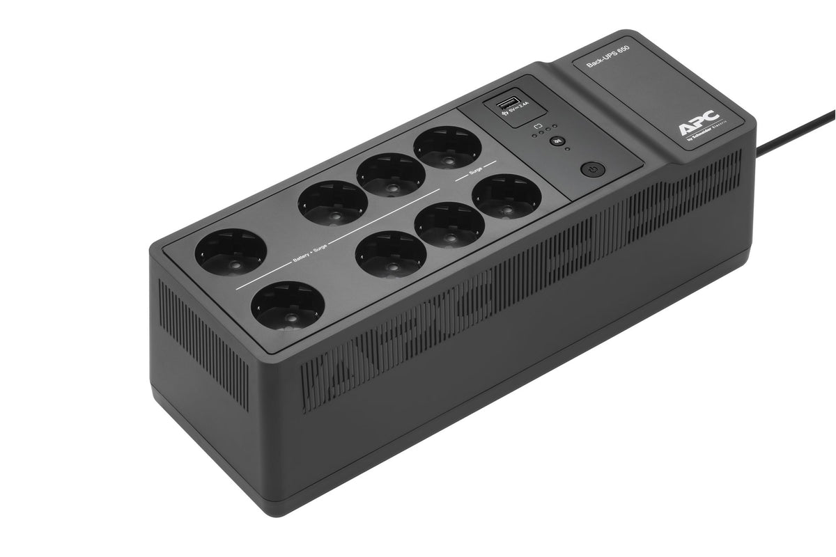 APC Back-UPS BE650G2-GR UPS AC 230V 400Watt 650VA output connectors 8 Black