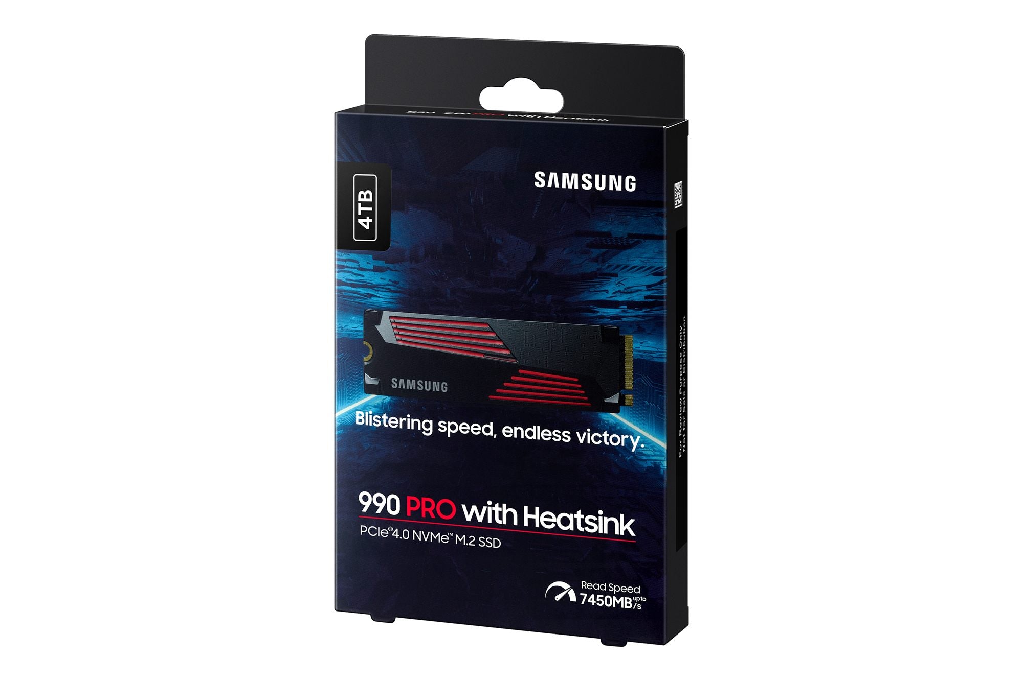 Samsung MZ-V9P4T0CW 4 To 990 Pro M2 SSD 7450 Mo/s Lecture 6900 Mo/s Écriture