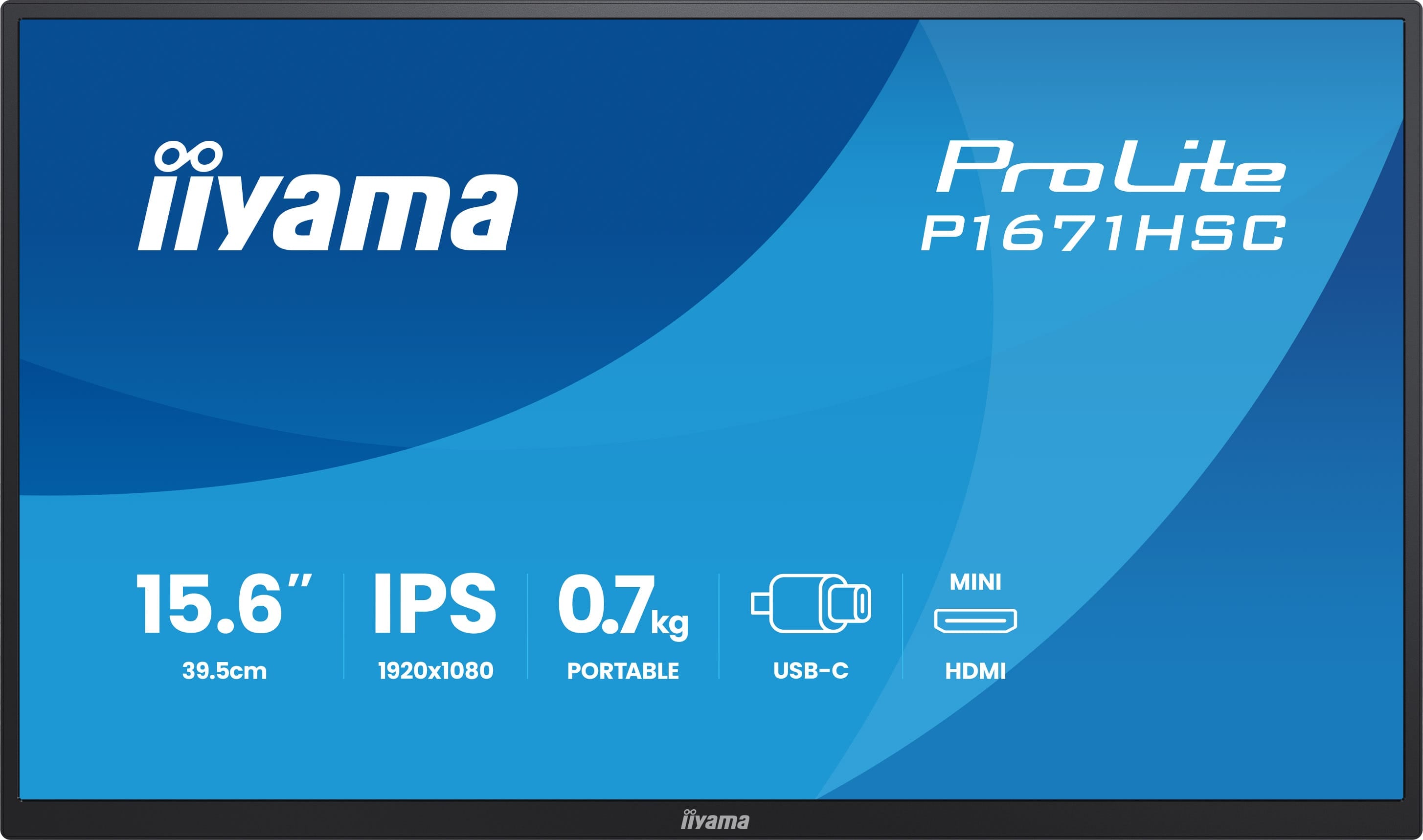 iiyama P1671HSC-B1 15.6" Portable Monito