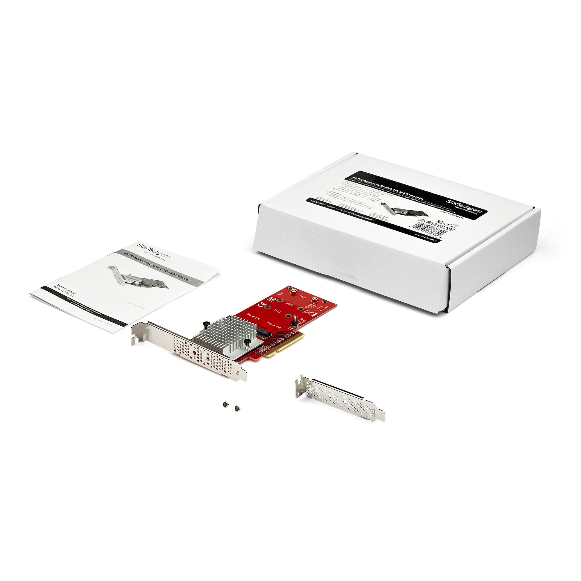 Dual M.2 PCIe SSD Adapter - x8 PCIe 3.0