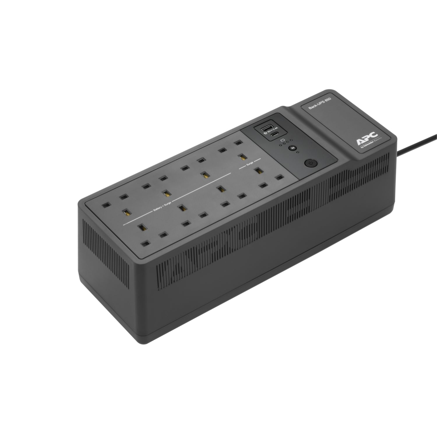 APC Back-UPS BE850G2 UPS AC 230V 520Watt 850VA output connectors 8 United Kingdom Black