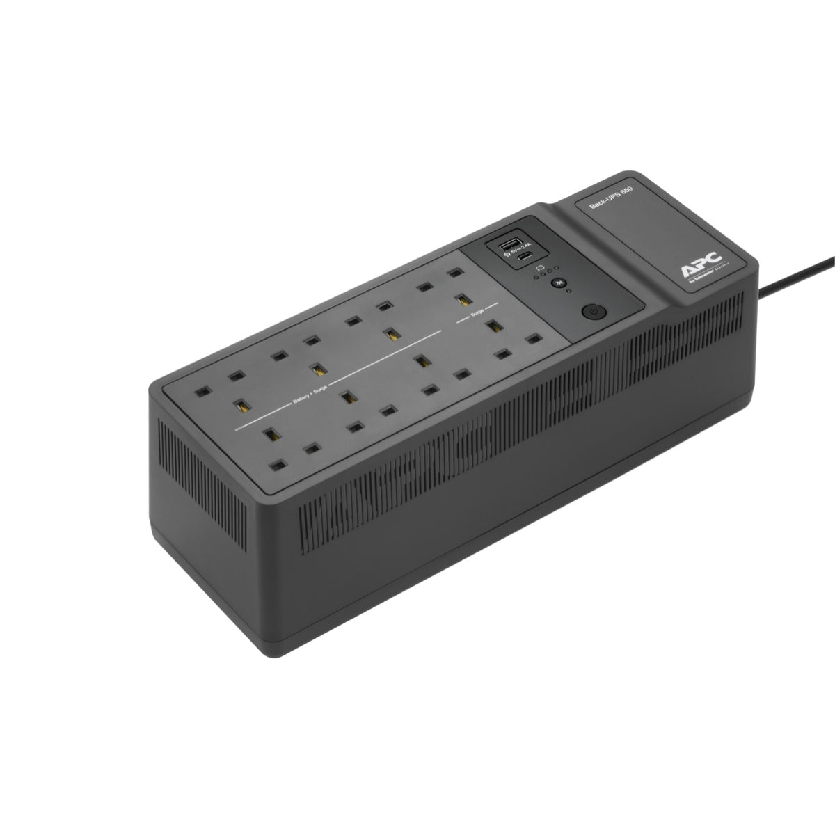 APC Back-UPS BE850G2 UPS AC 230V 520Watt 850VA output connectors 8 United Kingdom Black