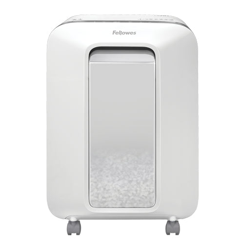 FELLOWES DESTRUCTEUR MICROSHRED LX201 BLANC COUPE MICROPARTICULES 230V EU