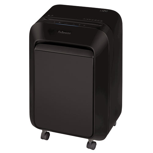FELLOWES DESTRUCTEUR MICROSHRED LX211 NOIR COUPE MICROPARTICULES 230V EU/UK