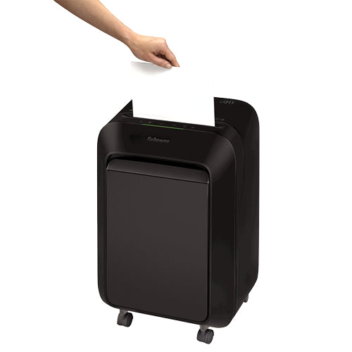 FELLOWES DESTRUCTEUR MICROSHRED LX211 NOIR COUPE MICROPARTICULES 230V EU/UK