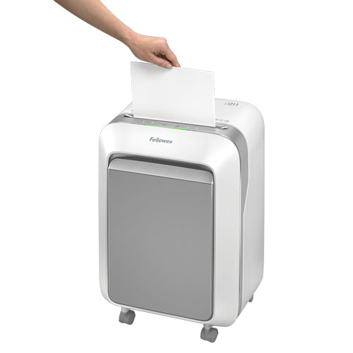 FELLOWES DESTRUCTEUR MICROSHRED LX211 BLANC COUPE MIRCROPARTICULES 230V EU/UK
