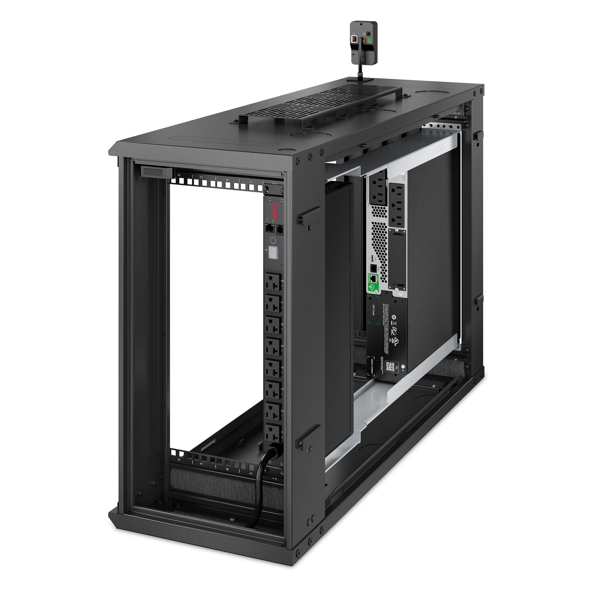 APC NetShelter WX 6U Vertical Wallmount Edge Enclosure 230V Fans