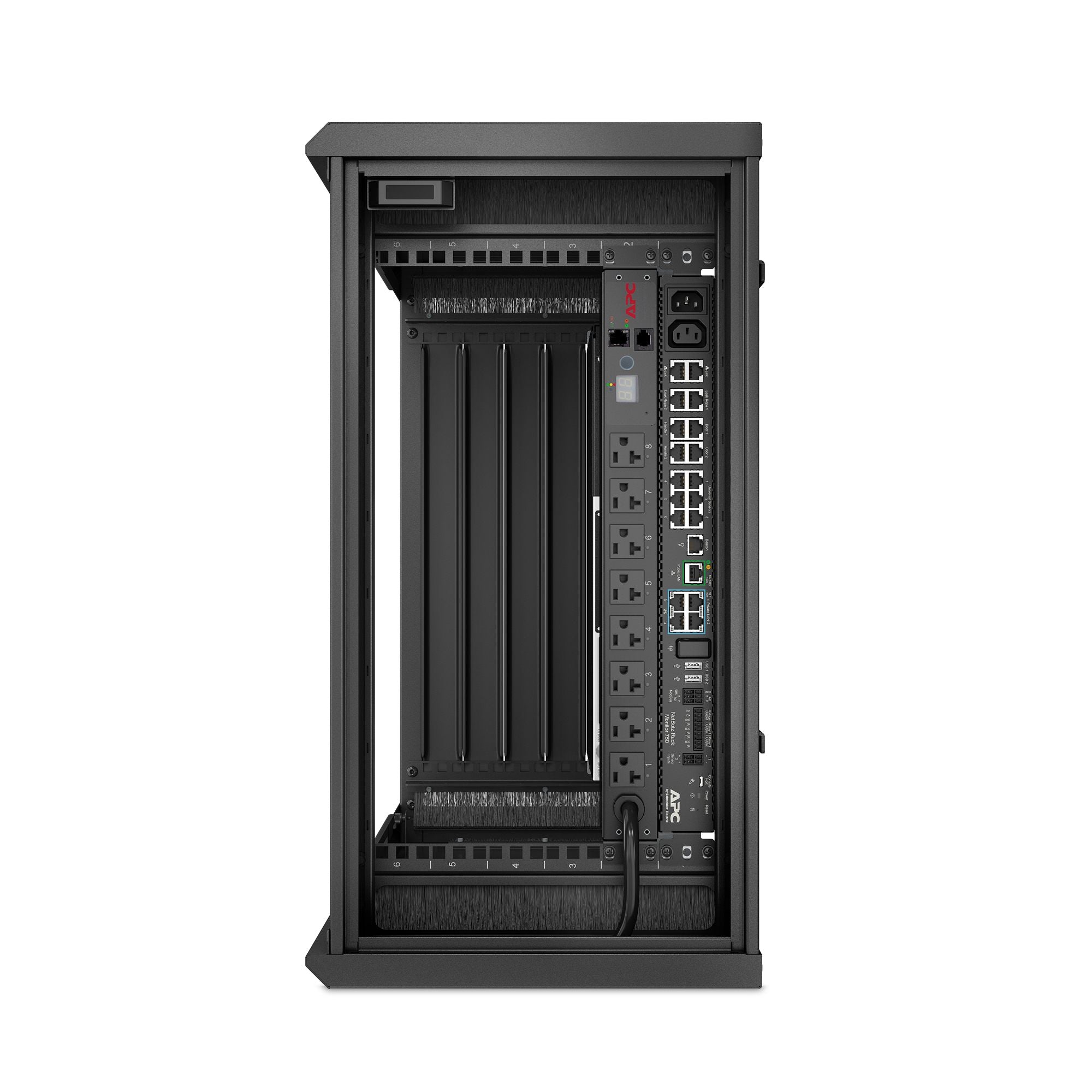 APC NetShelter WX 6U Vertical Wallmount Edge Enclosure 230V Fans