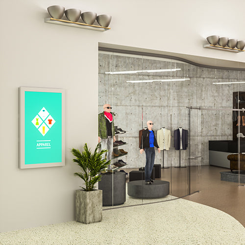 Chief Impact On-Wall Kiosk - Portrait 40in Black